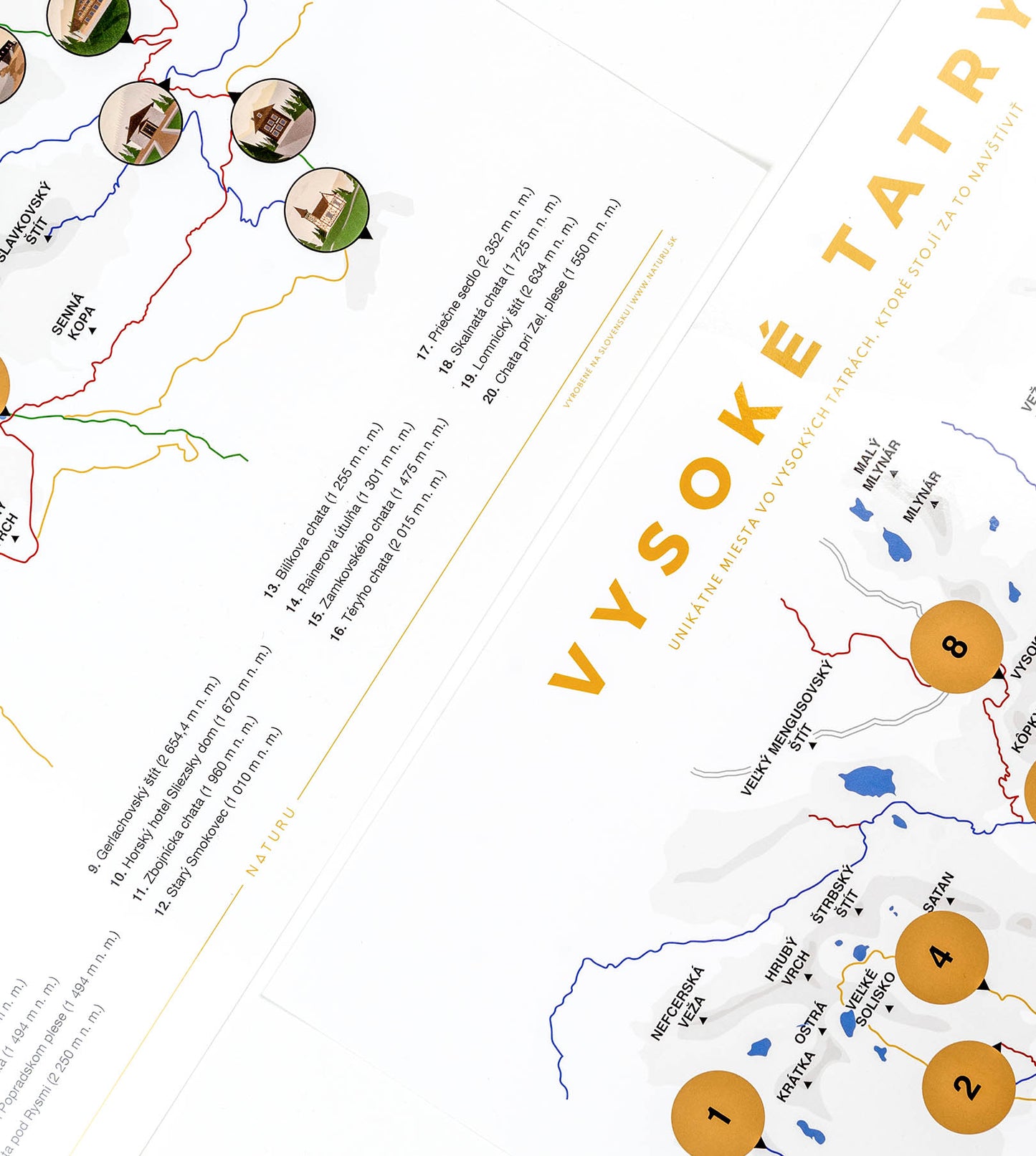 Stírací mapa Vysoké Tatry